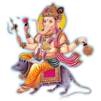 Lord Ganesha on mouse